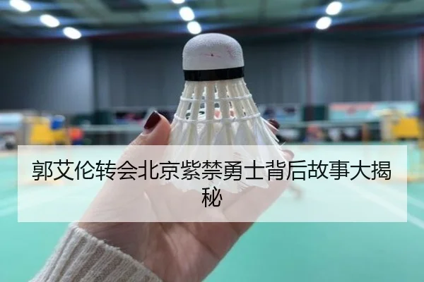 郭艾伦转会北京紫禁勇士背后故事大揭秘